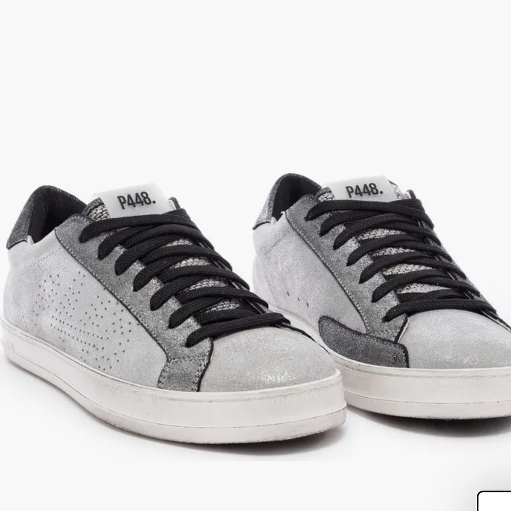 P448 Gray and Black Sneakers